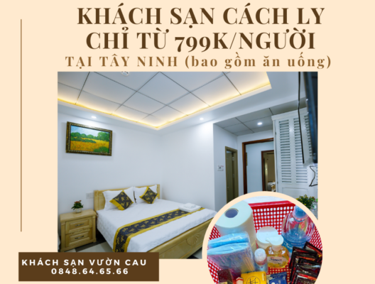Khách Sạn Vườn Cau Hoteltayninh - khách sạn cách ly ở Tây Ninh